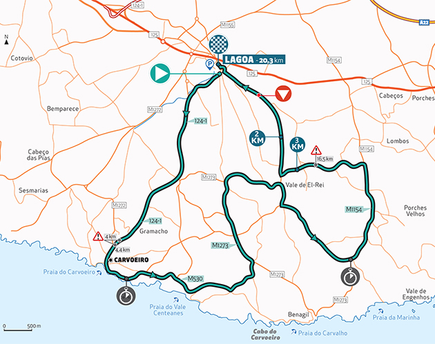 Algarve stage 3 map